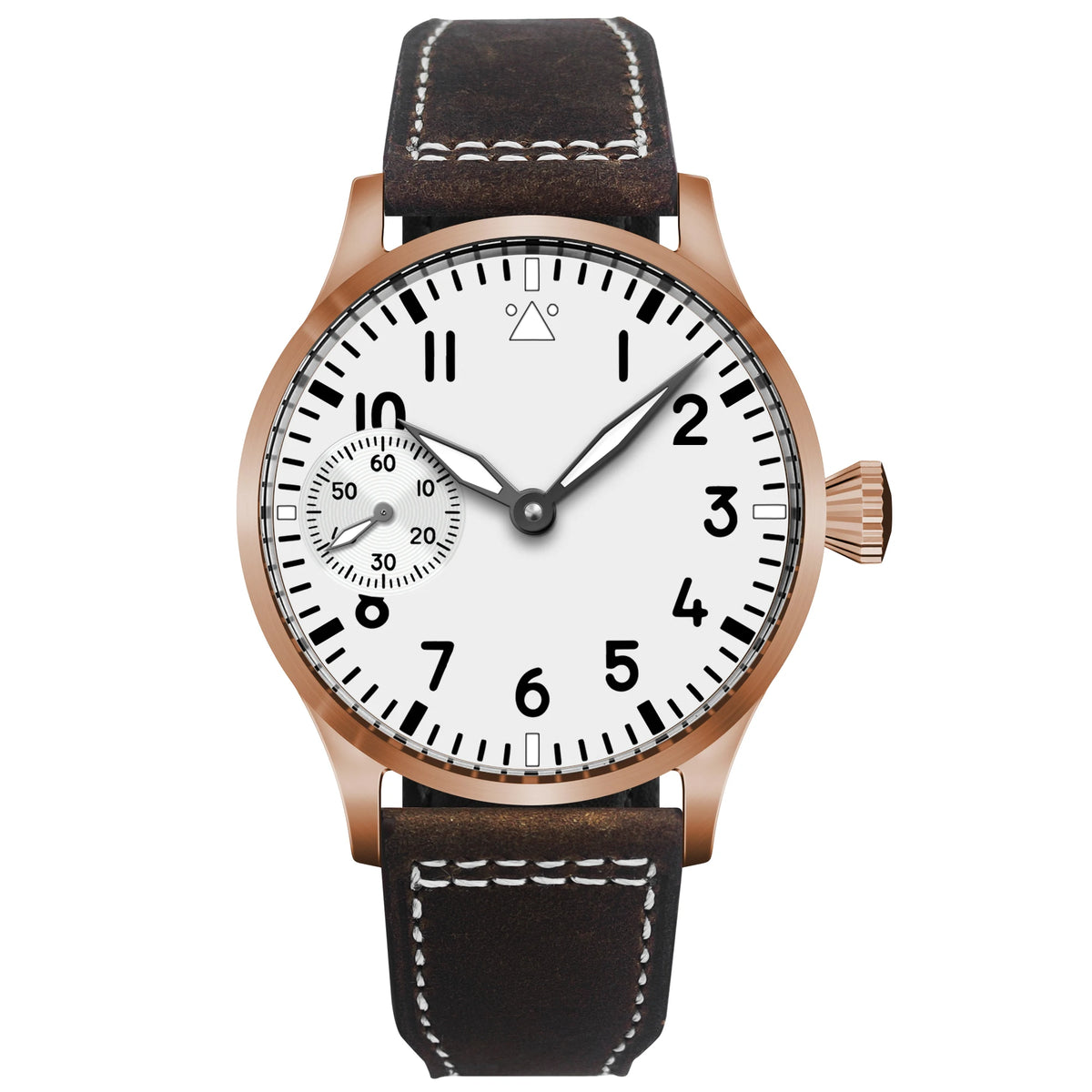 Luxury Sapphire Glass Men's Mechanical Watch 42mm Water Resistant Leather Strap