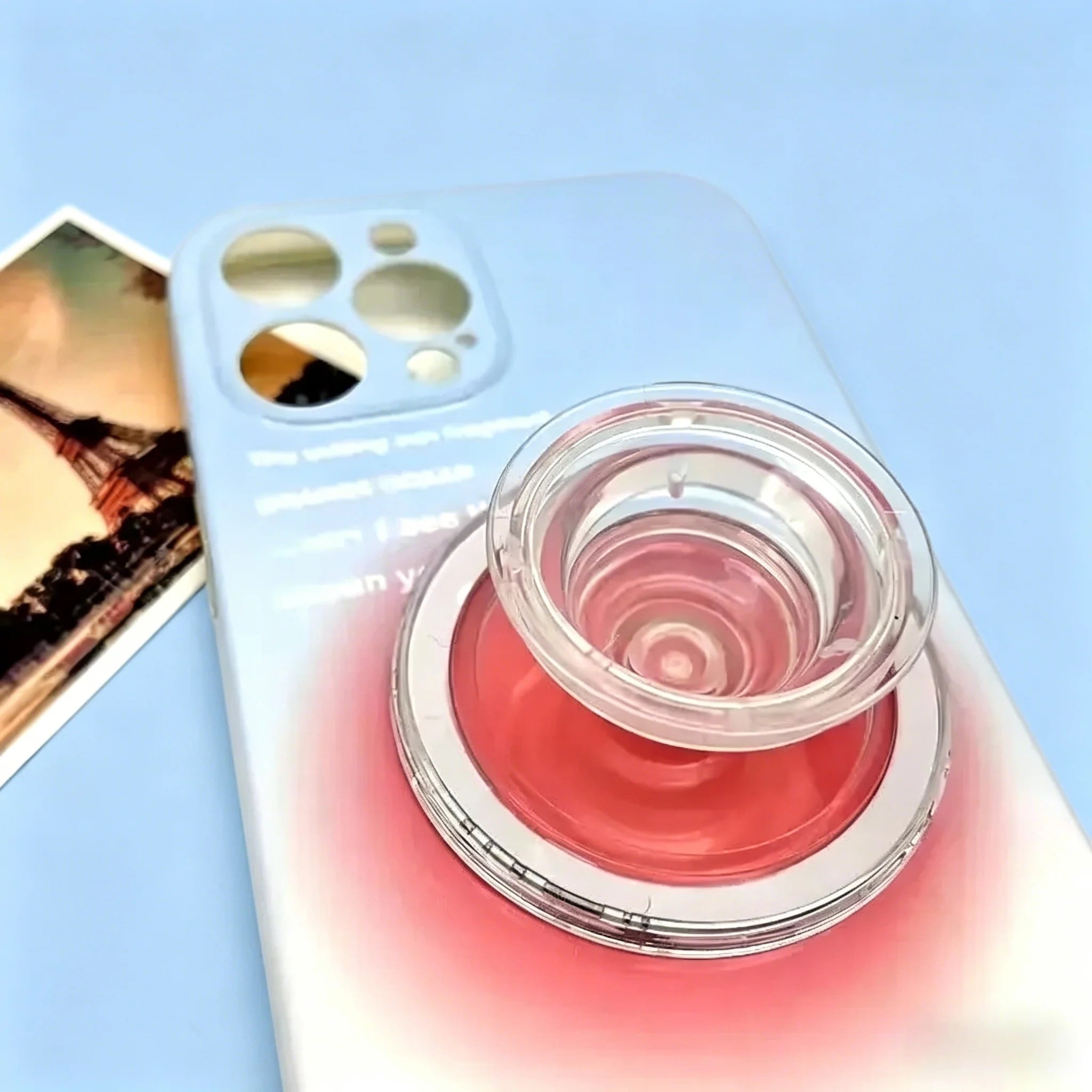 Magnetic Phone Ring Stand for iPhone & Samsung - Foldable, Portable Grip Holder