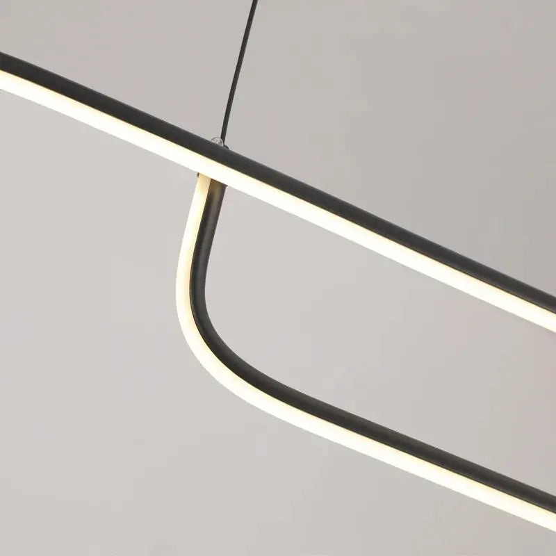 Modern Aluminum LED Pendant Light for Dining & Living Rooms - Adjustable Height