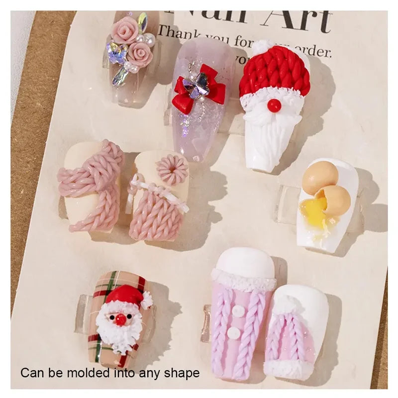 Nail Art UV Plasticine Gel for 3D Carving & Flower Designs - Manicure Craft Kit