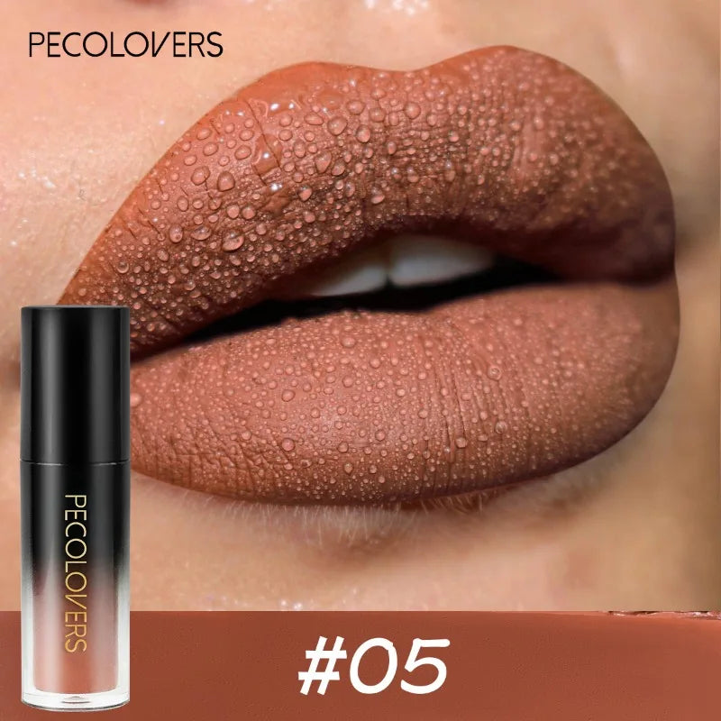 Waterproof Lipstick Set with 14 Colors Long-Lasting Gloss Non-stick Lip Makeup