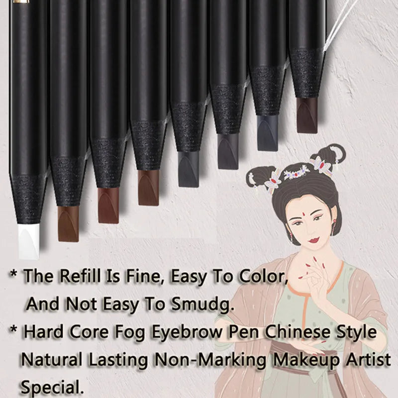 12PCS Waterproof Microblading Eyebrow Pencil Set - Natural, Long-Lasting, Easy to Apply