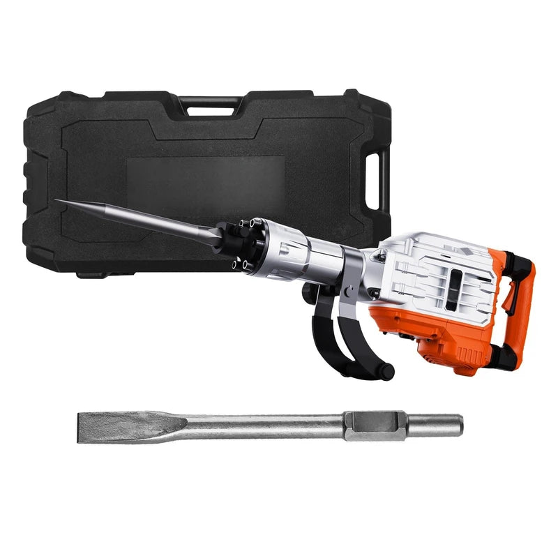 Heavy Duty Demolition Jack Hammer 1500W-3500W with Chisels - Professional Concrete Breaker