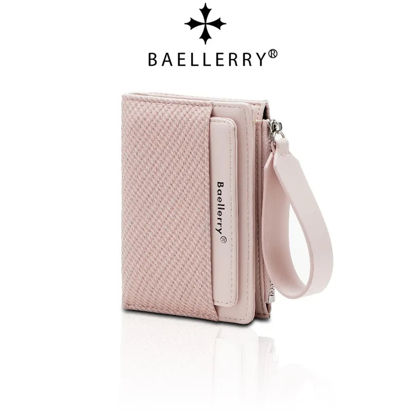 Zipper Wallet for Women - Multi-Slot Bifold Coin & Card Purse - Short Wallet