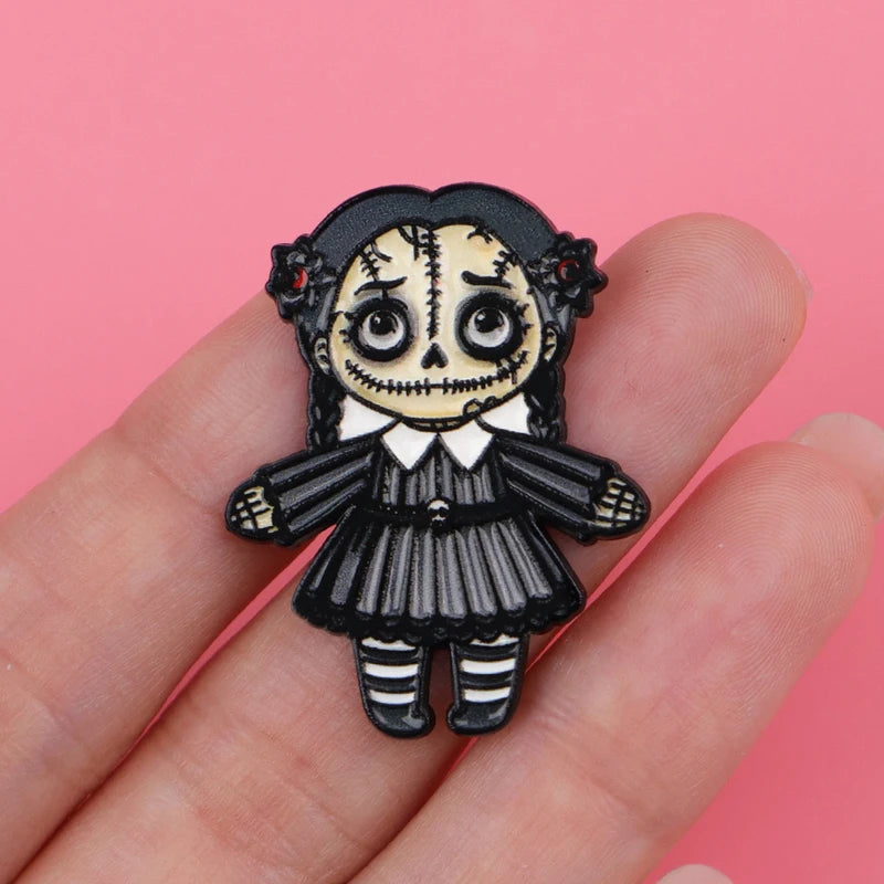 Halloween Skull Brooch Pin Badge for Backpack Clothing Accessories Jewelry Gift