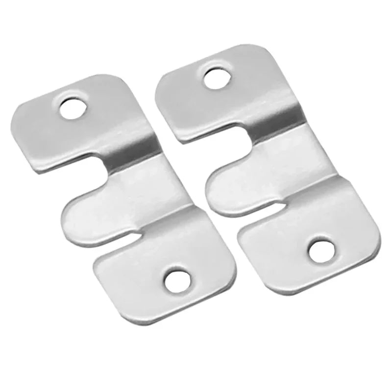 10pcs Stainless Steel Picture Frame Hanging Buckles Wall Mounting Clips