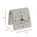 Ceramic Desk Clock Quiet Quartz Movement Home Decor for Living Room and Bedside