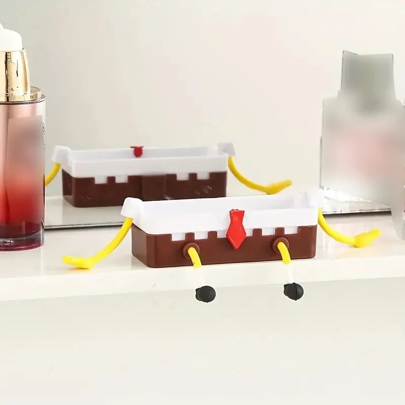 Kitchen Sink Drainage Rack Wall-Mounted Dishwashing Brush Holder Organizer