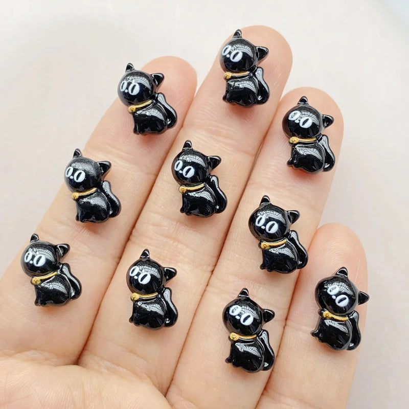 20Pcs Cute Cartoon Halloween Nail Art Charms Resin Decorations for DIY Crafts