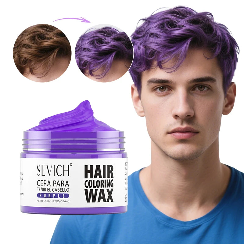 Temporary Hair Color Wax - 50g/120g Ultra Strong Hold Hair Dye for DIY Styling