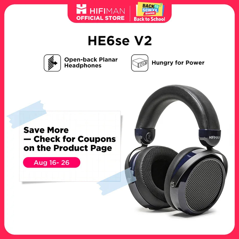 Full-Size Over-Ear Planar Magnetic Audiophile Headphones