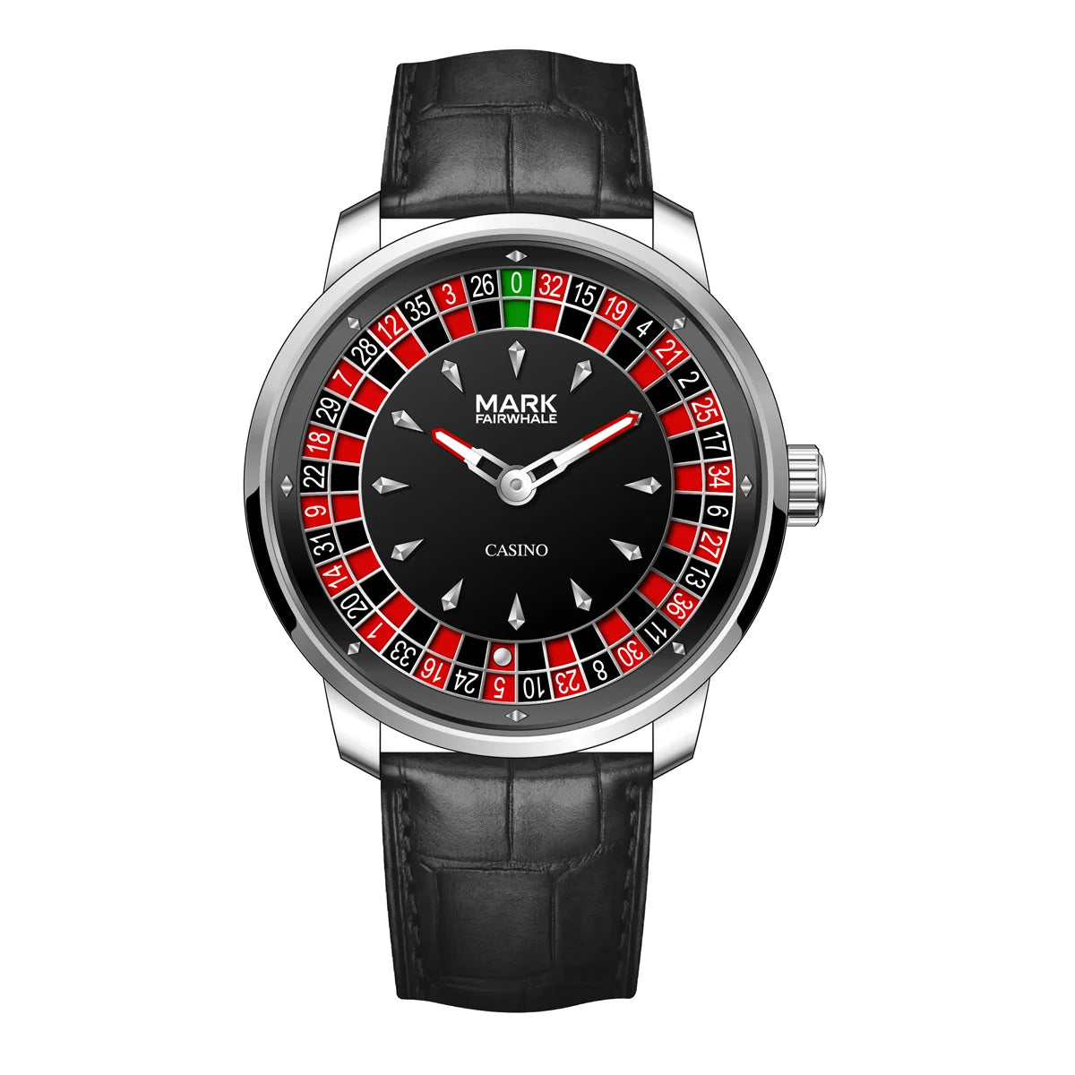 Men's Waterproof Quartz Watch with Steel Strap, 360° Rotating Bezel, 43mm Case
