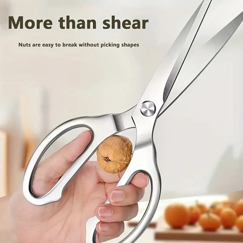 Stainless Steel Kitchen Scissors - Multipurpose Household Meat Poultry Cutting