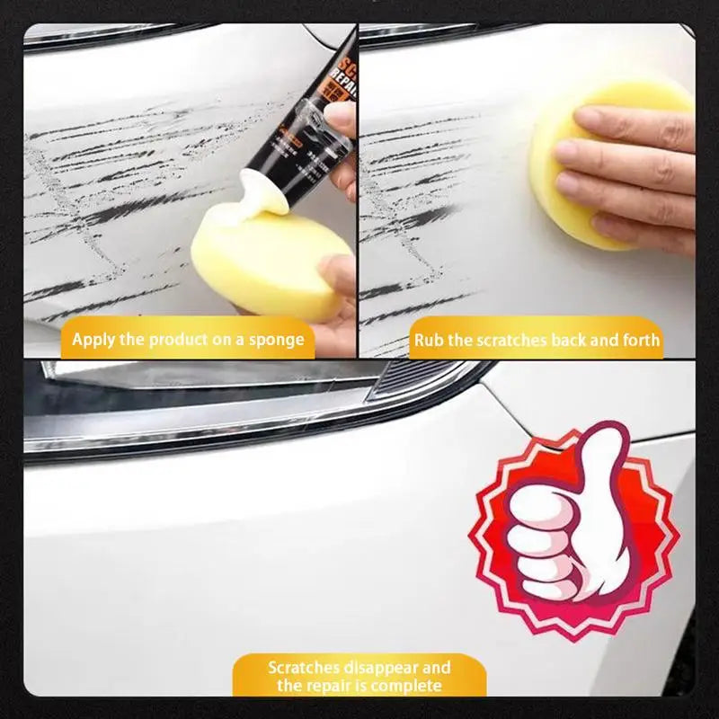 Car Scratch Repair Wax 120ml for Surface Damage & Gloss Enhancement