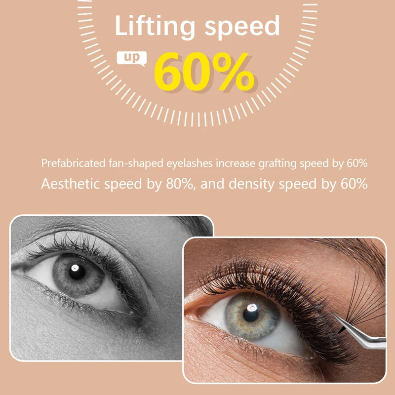 False Eyelash Extensions 6D 8D 10D 12D 20D Volume Fans Faux Mink Premade