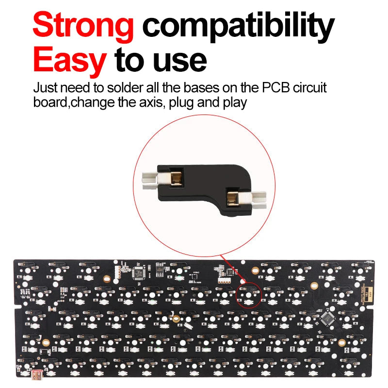 Hot Swappable PCB Socket for Mechanical Keyboard Switches - Kailh 110/90pcs