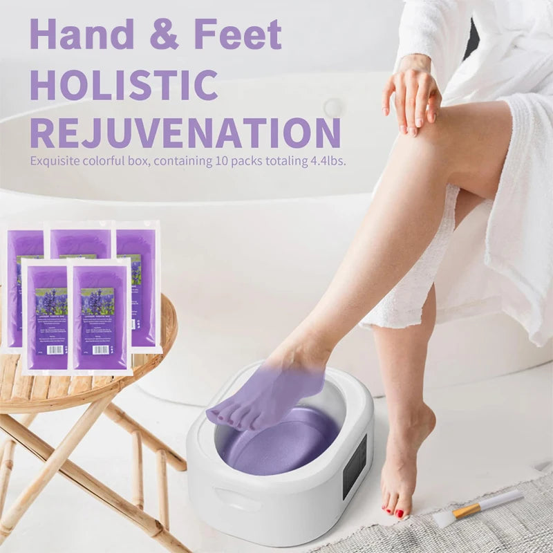 Paraffin Wax Hand & Foot Mask Set - Moisturizing Spa Peel Off Treatment with Fragrance Options