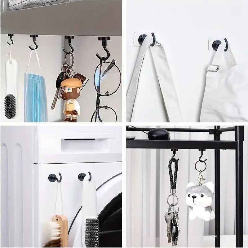 Heavy Duty Magnetic Hooks - 25Lbs Load Capacity, S-Hooks for Kitchen Garage Cabin
