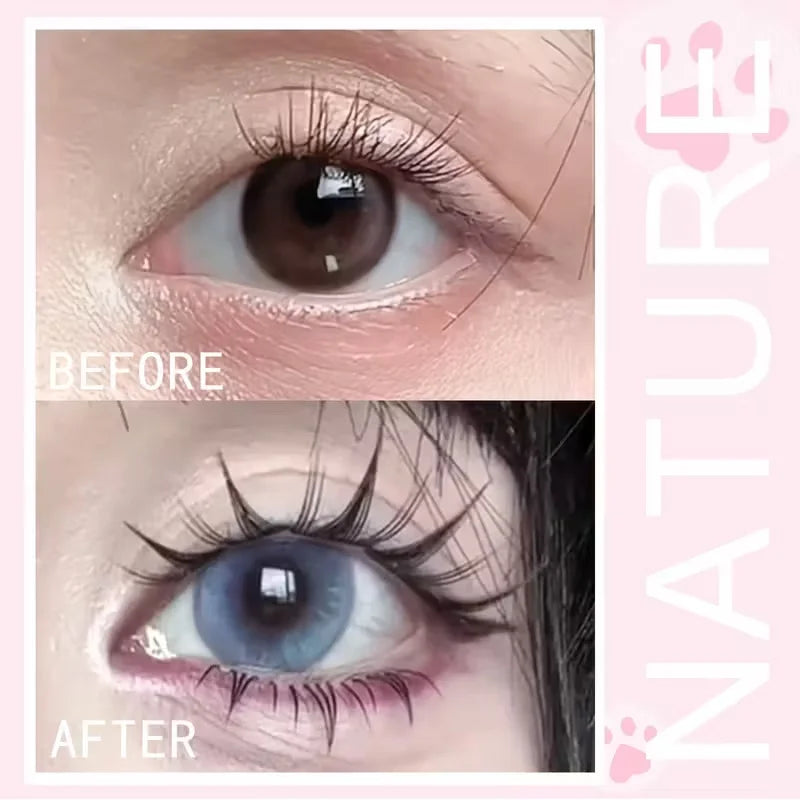 Natural Appearance False Eyelash Set - 104 Pieces, 6-15mm Mixed Length, C Curl, Cosplay Styling