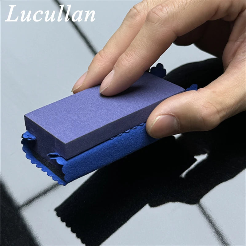 Ceramic Coating Applicator Kit for Cars - Purple, Dark Blue Suede Cloth, Easy Application