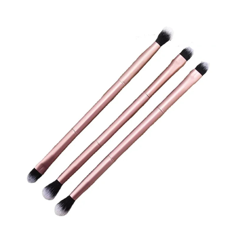 Double Ended Eyeshadow Brush Set - Professional Makeup Cosmetic Tools
