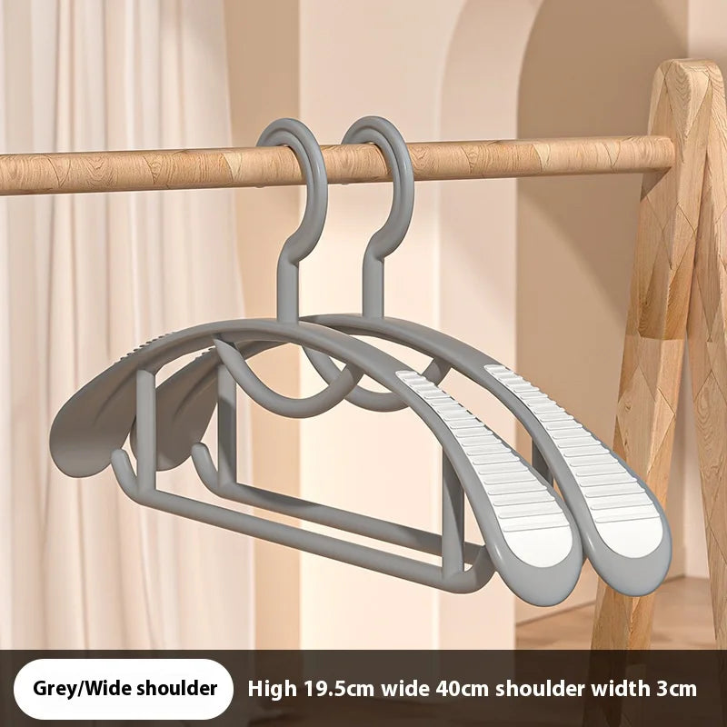 Non-slip Household Hanger with Wide Shoulders and Bright Colors for Clothes Organization