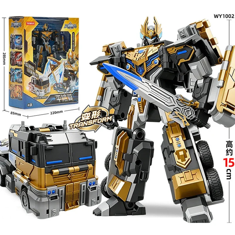Transform Mech Robot Model with Prop - 15cm Action Figure, Multiple Colors