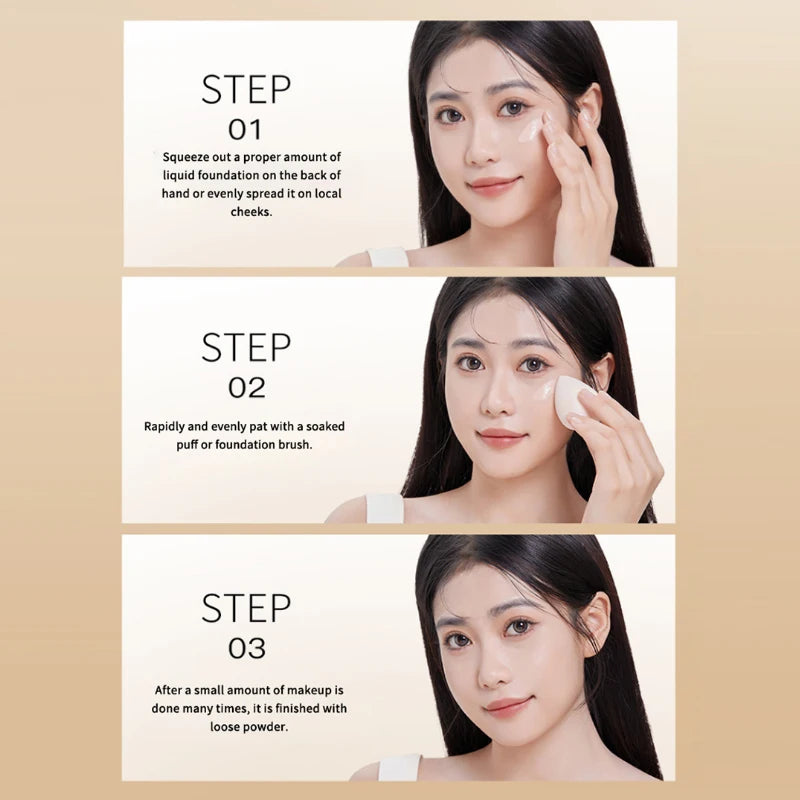 Long-Lasting Concealer Foundation for Flawless Skin Care Makeup