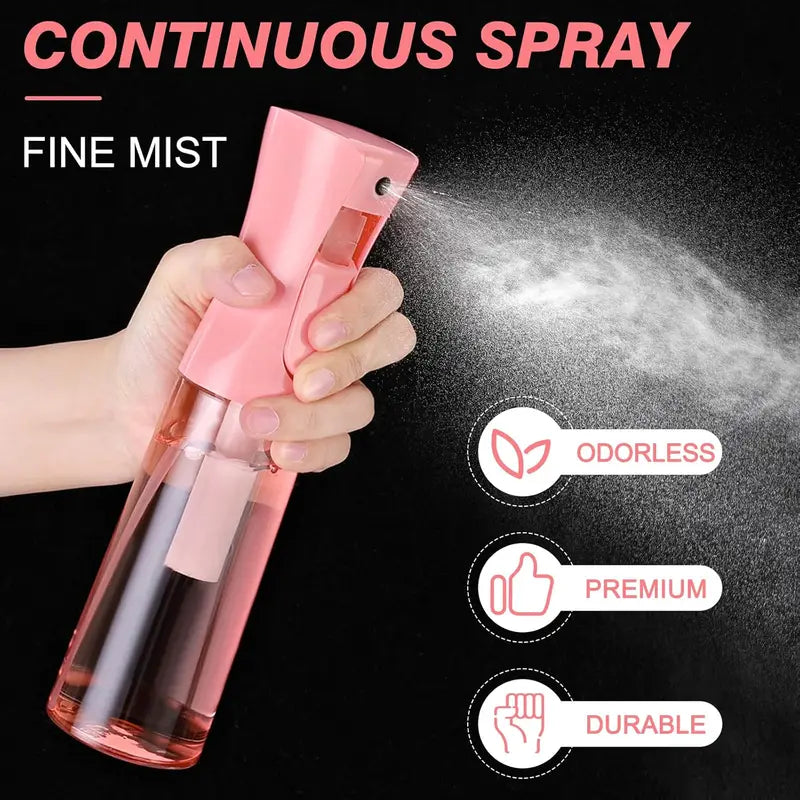 200ml Refillable Spray Bottle for Garden, Hairdressing & Industry - Continuous Mist
