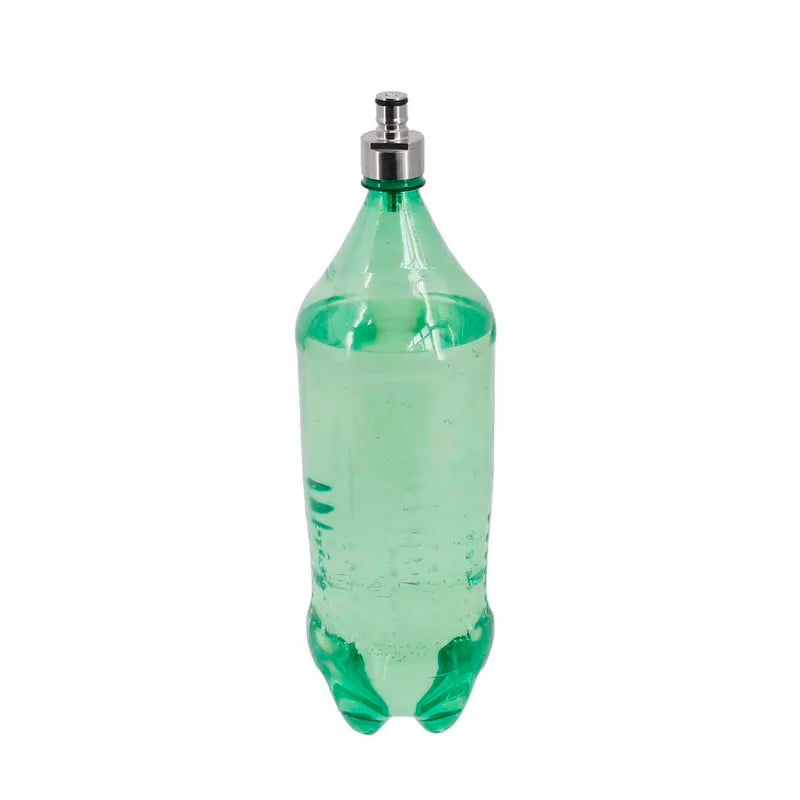 Homebrew Beer Carbonation Cap with Ball Lock Disconnect for PET Bottles