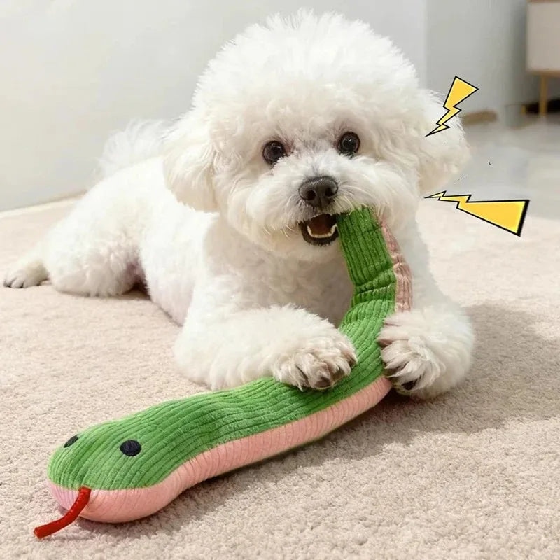 16.5-Inch Interactive Dog Toy Snake for Cats & Pets - Fun Indoor Pet Play
