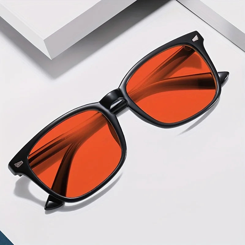 Red & Blue Light Blocking Glasses for Men and Women Square Anti-Glare Eyewear
