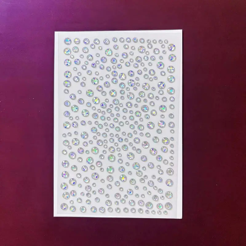 DIY Face & Eye Makeup Rhinestone Stickers - Multicolor Self-Adhesive Gems