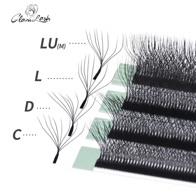 8D-W Shaped Premade Volume Eyelash Extensions Clover W Style Mink Lashes