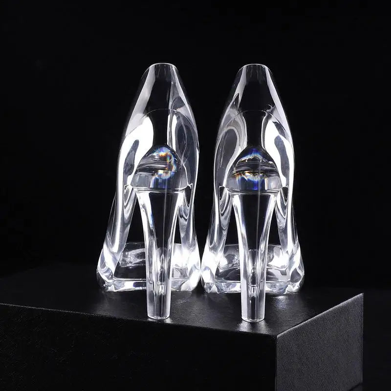 Crystal Shoe Figurine for Home Decor and Gifts - Fairy Tale Gift for Kids and Adults