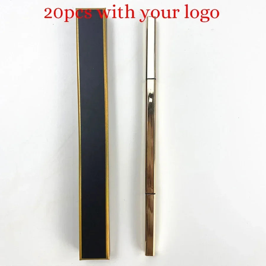 Waterproof Double-Headed Eyebrow Pencil with Brush - Bulk 5 Colors Makeup Tool