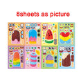 Ice Cream Dessert Stickers for Kids Kids Summer Party Decoration Set