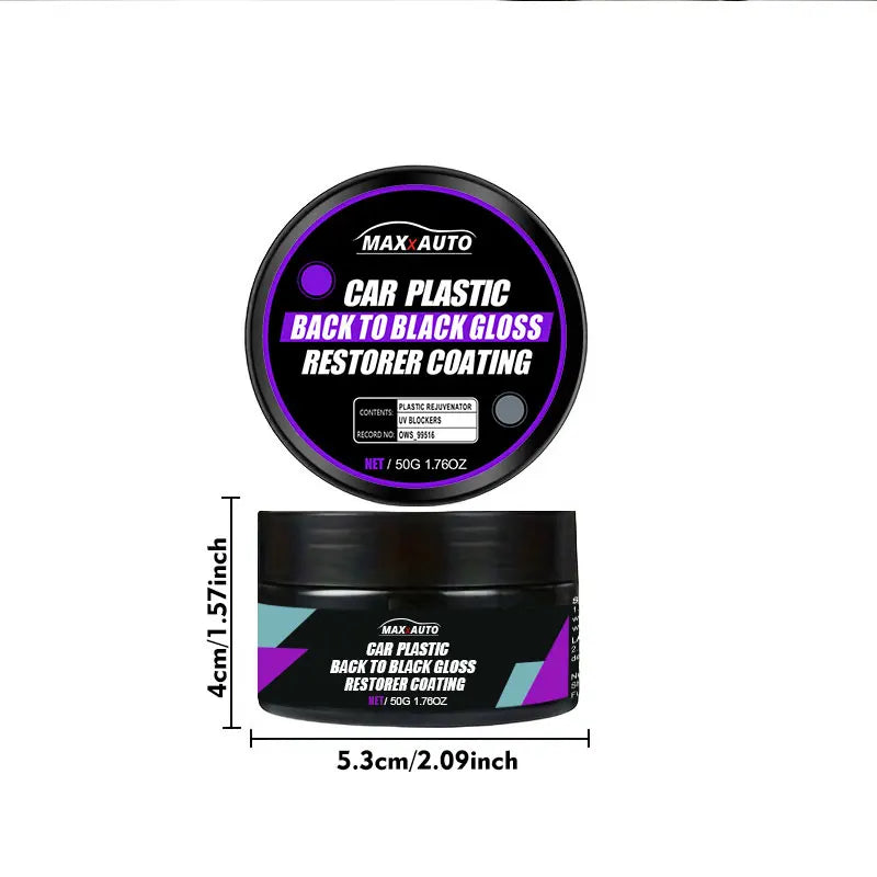 Car Plastic & Panel Repair Wax Polish - Long-Lasting Shine & Protection