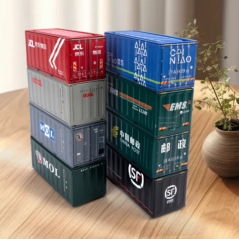 Mini Industrial Style Storage Boxes 4pcs Set - Retro Iron Desktop Decor