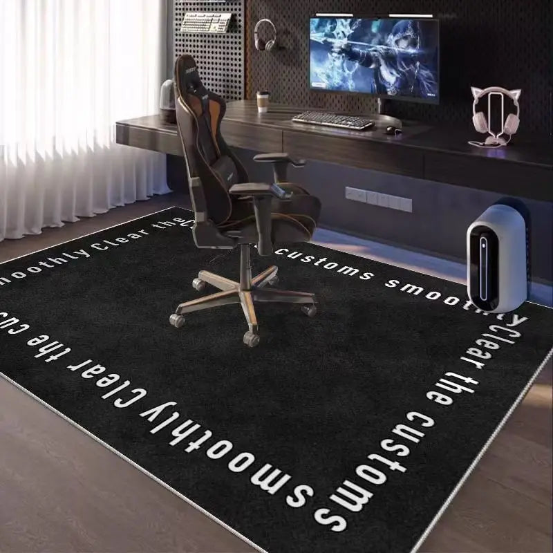 Gaming Rug for Game Room Non Slip Chair Mat Esports Carpet Home Decor