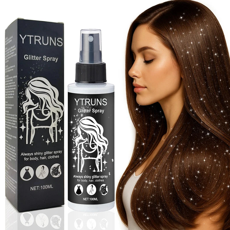 100ml Glitter Spray - High Gloss Sparkling Body Hair & Clothing Shine