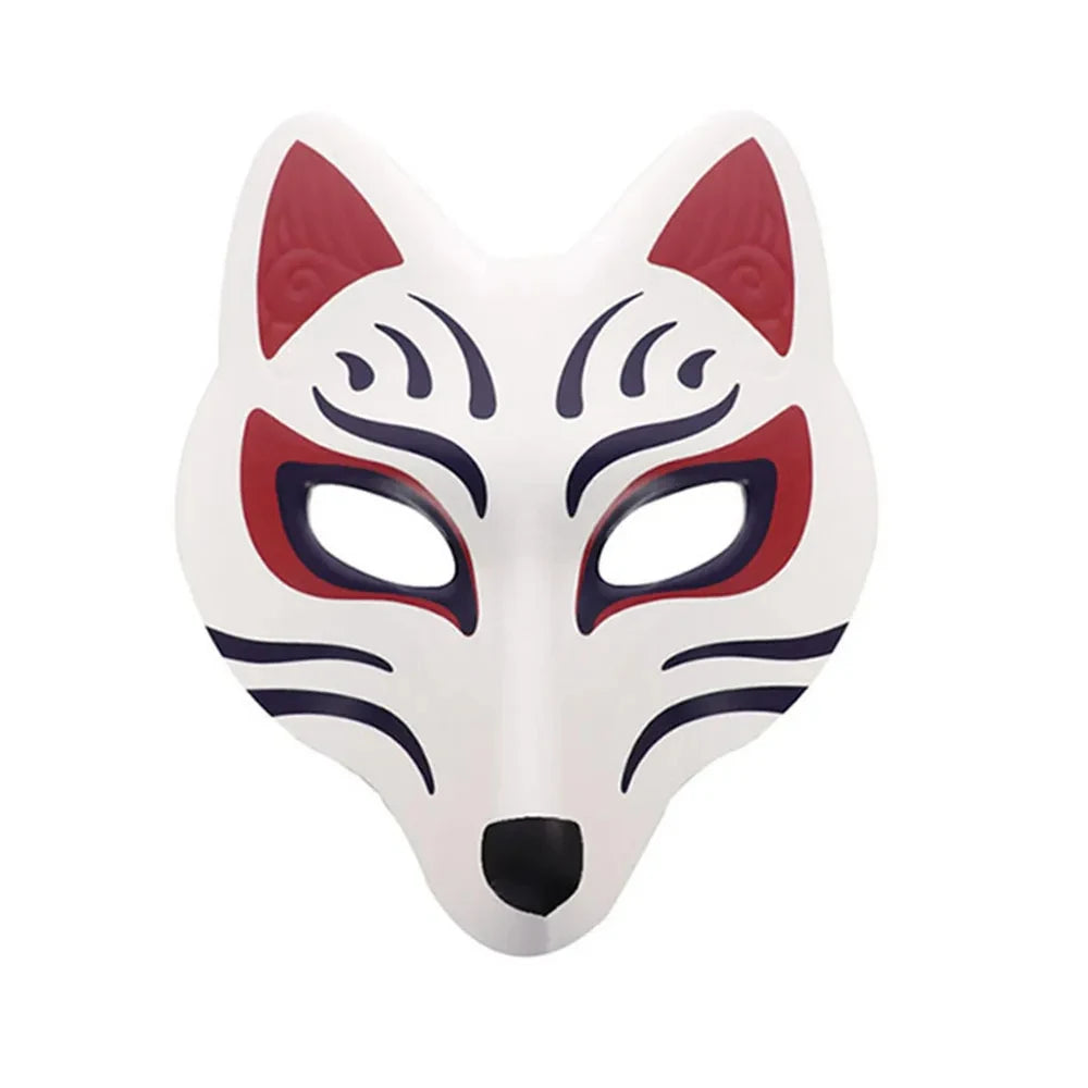 DIY White Paper Mask for Halloween Cosplay & Costume Crafting - Fox-Themed Event Accessory