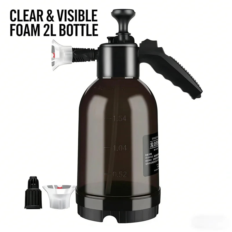 2L Pressure Spray Bottle for Car Cleaning Gardening and Household Use