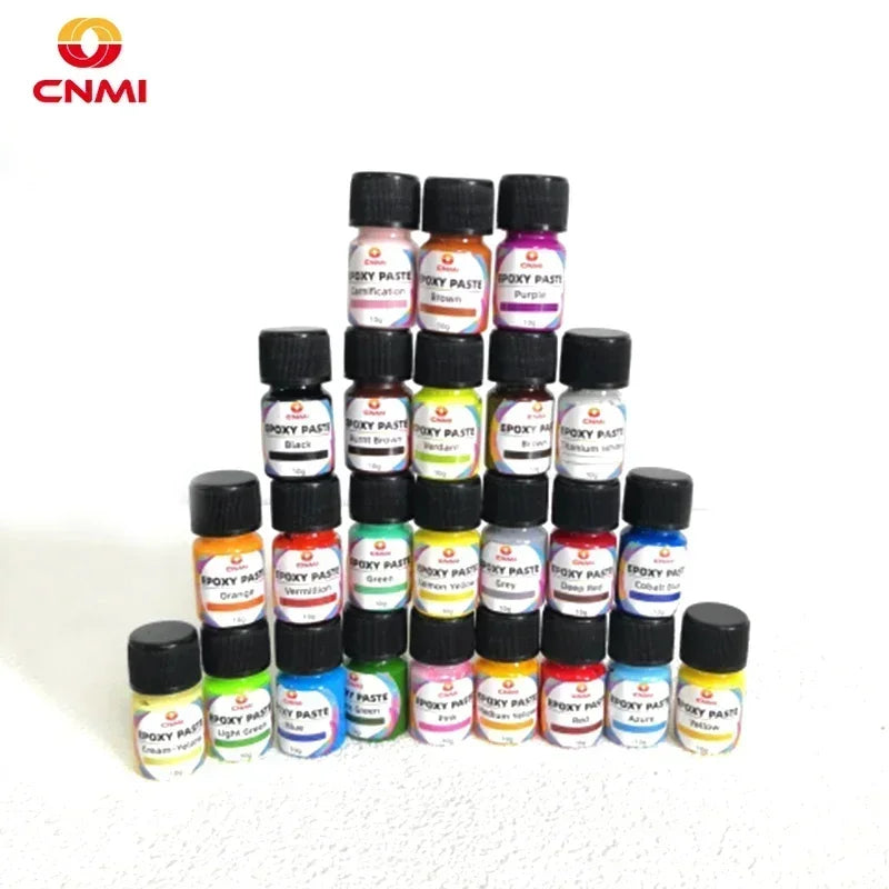Resin Pigment Paste Set - 24 Colors Oil-Based UV Dye for Jewelry & Crafts