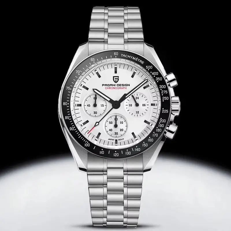 Men's Sport Chronograph Watch with 100M Waterproof AR Sapphire Glass