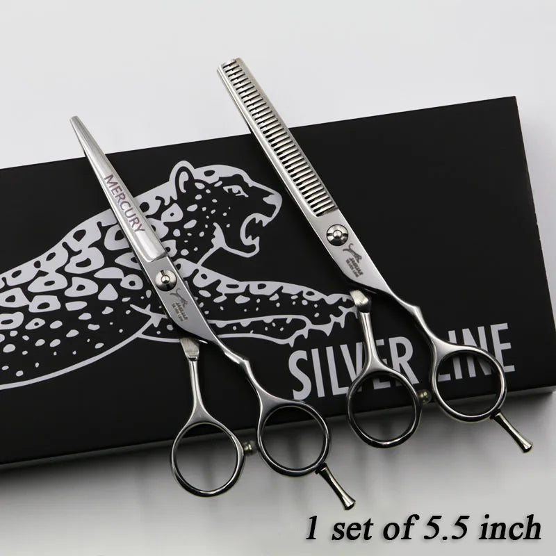 Professional Hairdressing Scissors Set 4 Sizes Stainless Steel Barber Shears