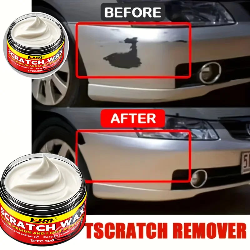 Car Scratch Repair Wax - All Color Vehicle Paint Restorer & Protection 30G