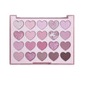 20-Color Heart-Shaped Eyeshadow Palette with Matte & Shimmer Shades - Long-Lasting Eye Makeup