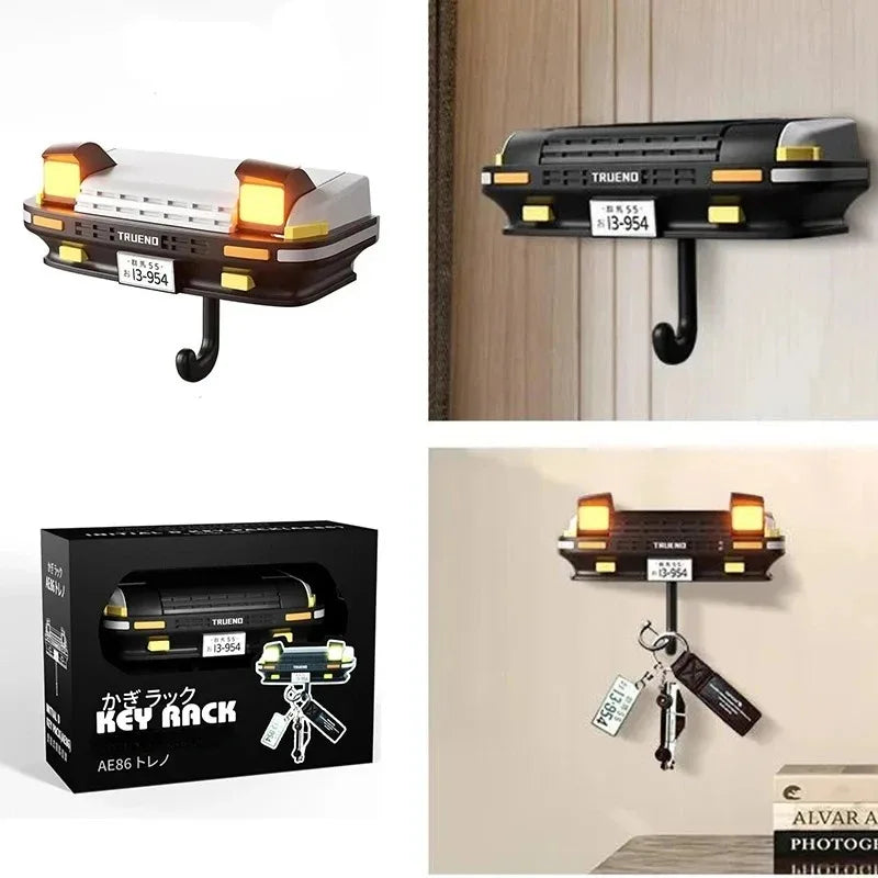 Car Headlight Wall Key Holder - Wall-Mounted Car Enthusiast Gift Accessory