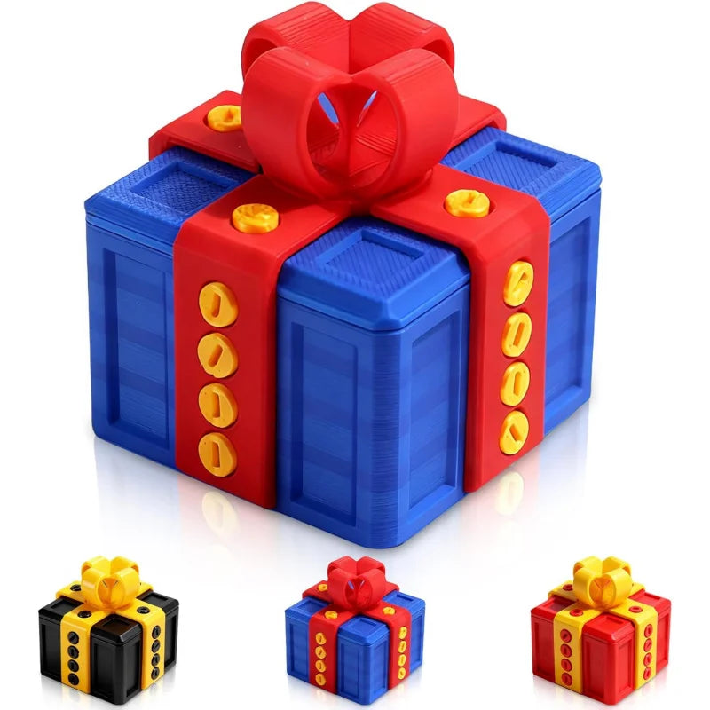 3D Printed Screw Lock Puzzle Gift Box - Surprise Money & Small Gift Box